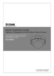 D-Link DCS-4605EV Quick Install Guide