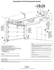 LiftMaster 8580WLB Wiring Diagram For Rail Trolley Garage Door Operators