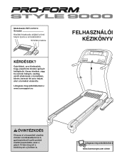 ProForm Style 9000 Treadmill Hungarian Manual