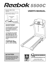 Reebok 5500c Treadmill User Manual