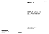 Sony STR-DA6400ES Operating Instructions (Large File - 15.25 MB)