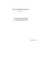 Acer TravelMate 4010 TravelMate 4010 Service Guide