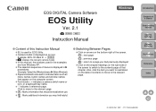 Canon EOS 40D EOS Utility Instruction Manual Windows