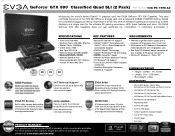 EVGA GeForce GTX 590 Classified Quad SLI 2 Pack PDF Spec Sheet