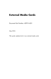 HP Nx6325 External Media Cards