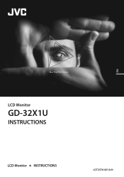 JVC GD-32X1U Instruction Manual