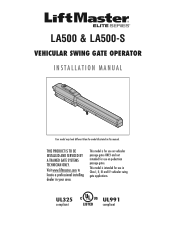 LiftMaster LA500 LA500 Manual
