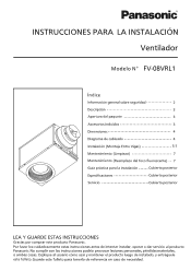 Panasonic FV-08VRL1 FV-08VRL1 Quick Setup Guide (Spanish)