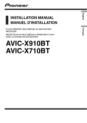 Pioneer AVIC-X710BT Installation Manual