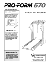 ProForm 570 Treadmill Spanish Manual