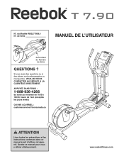 Reebok T7.90 Elliptical Canadian French Manual
