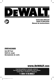 Dewalt DWE46266N Instruction Manual 1