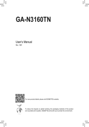Gigabyte GA-N3160TN User Manual
