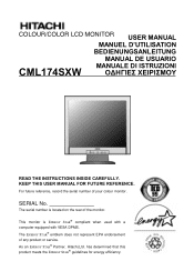 Hitachi CML174SXW User Manual