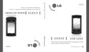 LG UX830 Owner's Manual (English)