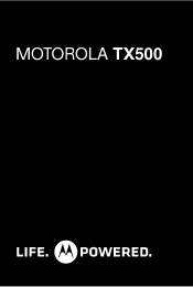 Motorola TX500 TX500 - Quick Start Guide