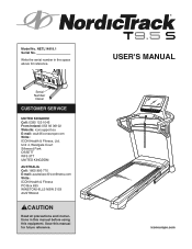 NordicTrack T9.5 S Instruction Manual