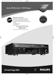 Philips CDR820BK User manual