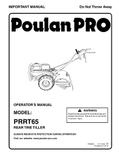 Poulan PRRT65 User Manual