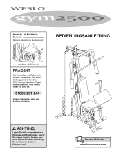 Weslo Gym 2500 German Manual