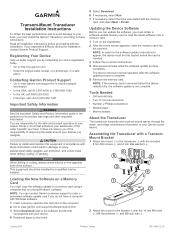 Garmin GT23M-TM Transom-Mount Transducer Installation Instructions