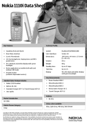 Nokia 1110i Brochure