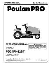 Poulan PD24H42ST User Manual