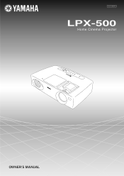 Yamaha LPX-500 Owner's Manual