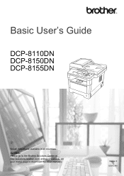 Brother International DCP-8150DN Basic User's Guide - English