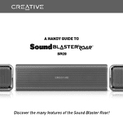 Creative Sound Blaster Roar SR20 Sound Blaster Roar SR20 Handy Guide EN