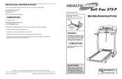 HealthRider 275p Treadmill German Manual