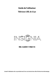 Insignia NS-32D511NA15 User Manual (Français)