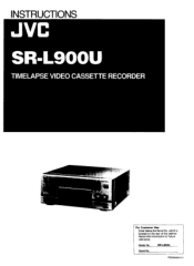 JVC SR-L910UA SR-L900U Timelapse Recorder instruction manual  (618KB)
