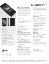 LG LW770 Specification - English