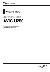 Pioneer AVIC-U250 Owner's Manual