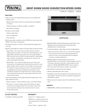 Viking VMDD Two-Page Specifications Sheet
