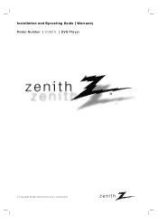 Zenith DVB211 Operating Guide
