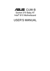 Asus CUW-B CUW-B User Manual