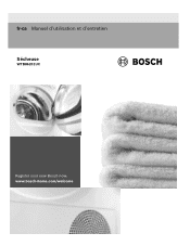 Bosch WTB86201UC Instructions for Use