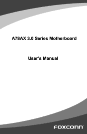 Foxconn A78AX 3.0 English Manual.