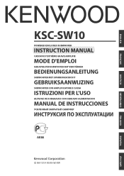 Kenwood SW10 Instruction Manual