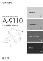 Onkyo A-9110 Owners Manual - Multiple Languages