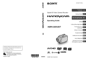 Sony HDR UX7 Instruction Manual
