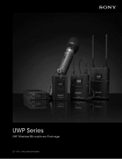 Sony ECM-77BMP Brochure (UWP Series - UHF Wireless Microphone Package)