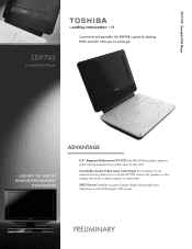 Toshiba SDP74S Brochure