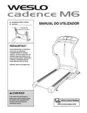 Weslo Cadence M6 Treadmill Portuguese Manual