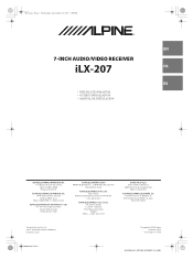 Alpine iLX-207 Installation Manual