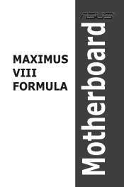 Asus ROG MAXIMUS VIII FORMULA MAXIMUS VIII FORMULA Users manual Japanese