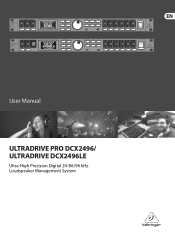 Behringer DCX2496LE Manual