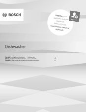 Bosch SHE4AEM5N Installation Instructions